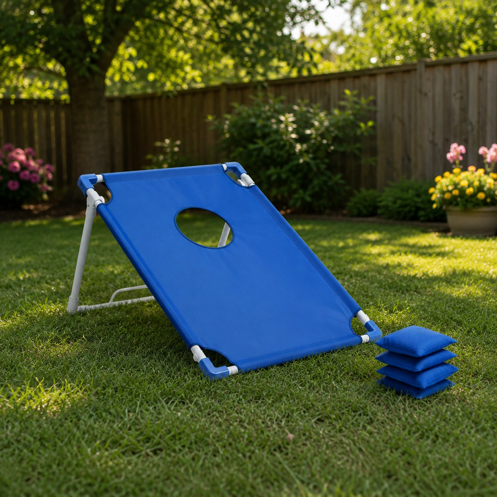 2 Cornhole Game Set with 12 Bean Bags